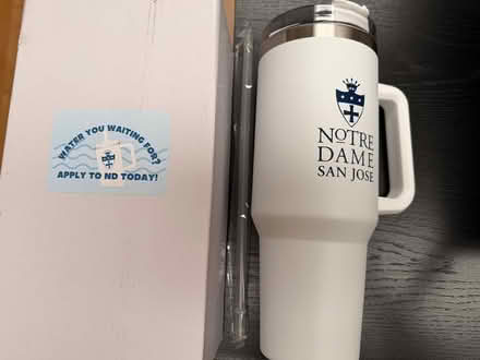 Photo of free Notre Dame water bottle (Sunnyvale (Wolfe)) #1