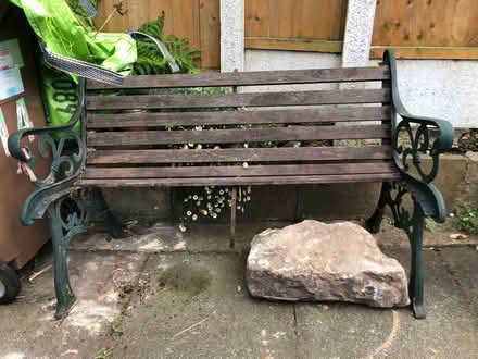 Photo of free Garden bench (Heswall) #2