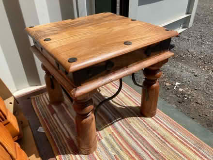 Photo of free Wooden Side Table (Swindon SN2 barnfield road) #1