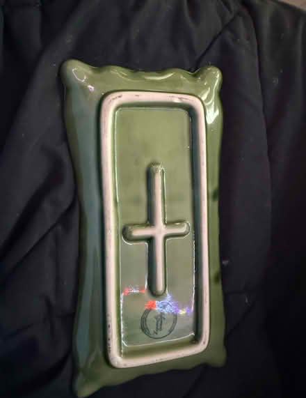Photo of free green glass/ceramic dish (worcester) #2