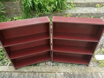 Photo of free Pair Of Wood Shelving Units (Woodstock OX20) #1