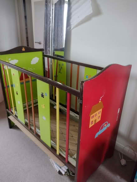 Photo of free Vintage cot hand painted (Oulton ST15) #1
