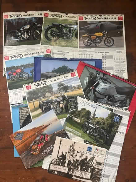 Photo of free 14 x vintage Motorcycle calendars (Erdington, Birmingham B23) #1