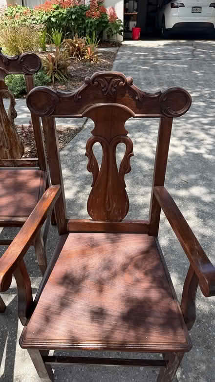 Photo of free 3 wood chairs (10456 Ashley Oaks 33578) #1