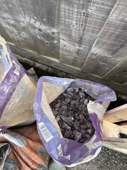 Photo of free Blue grey slate chips for paths or borders (Gallows Bridge EX1) #1