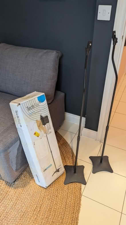 Photo of free 4 x surround sound speaker stands (ME13 7FB) #1