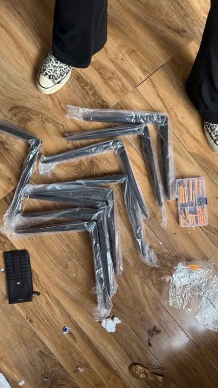 Photo of free 9 L brackets (Custom House E16) #1