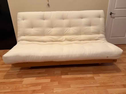 Photo of free Foldable Futon Frame+Futon full (Sunnyvale fairoaks/olive) #1