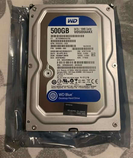 Photo of free Western Digital 500GB Hard Disk Drive (Shevington Vale WN6) #1