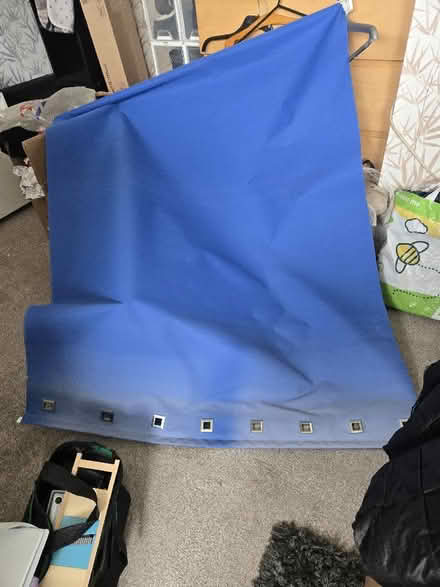 Photo of free Blue material blind (Lime Gate OL8) #1