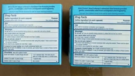 Photo of free 2 new pkgs Dulcolax Stool Softener (1075 Valencia Avenue) #3