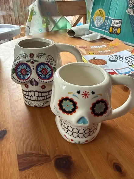 Photo of free 2 x day of the dead mugs (Ilkeston DE7) #1