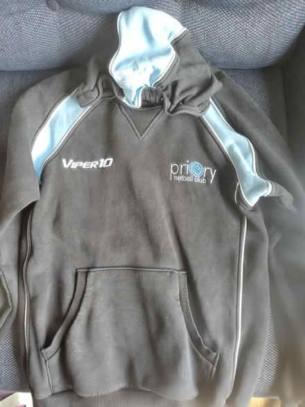 Photo of free Priory netball club viper 10 hoodie (South Hitchin, SG4 9) #1