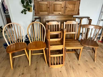 Photo of free Six mixed dining chairs (Pilton, EH5) #1