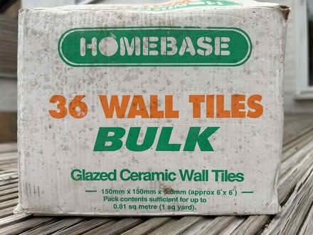 Photo of free Homebase white tiles 150 x 150mm (Tooting SW17) #2