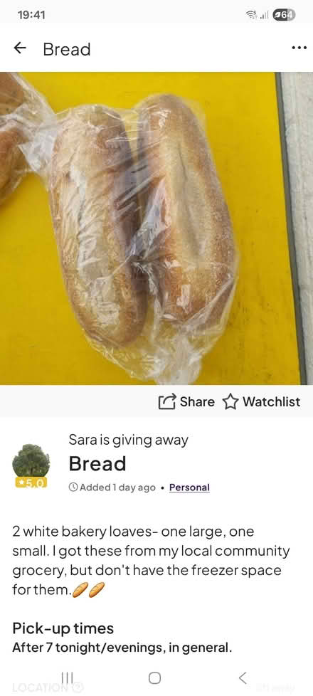Photo of free Bread (Levenshulme M19) #1