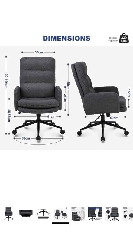 Photo of free Fluffy office chair, missing parts (MK13, Heelands) #1