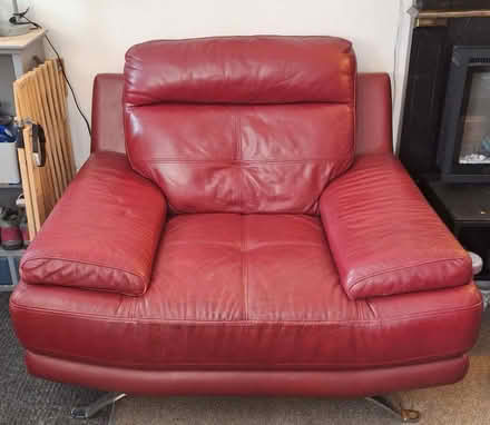 Photo of free red leather armchair (Mile Cross NR3) #1