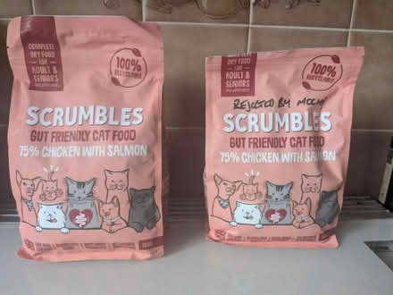 Photo of free 2 bags of Scrumbles cat food (Howlands, AL7) #1