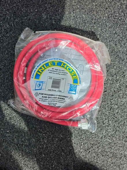 Photo of free Washing machine inlet hose, new (Skipton BD23) #1