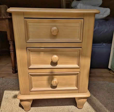 Photo of Chunky Pine Bedside Cabinet (Swindon SN5) #1
