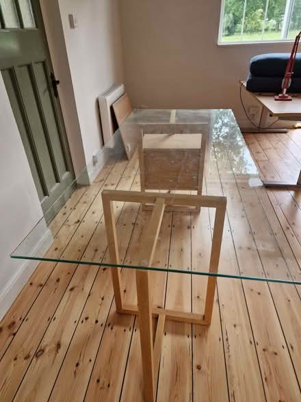 Photo of free Glass top desk (Brandiston NR10) #1
