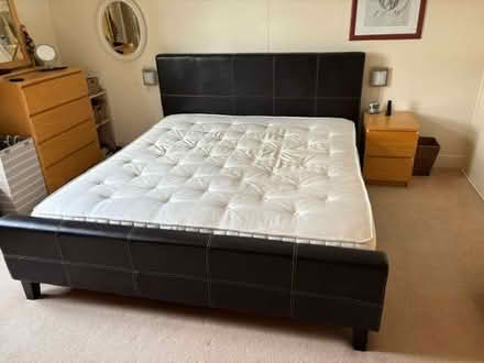 Photo of free Super king bed frame (no mattress) (Aston OX18) #1