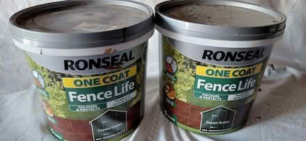 Photo of free Ronseal one coat Forest Green fence paint (Chawson WR9) #1