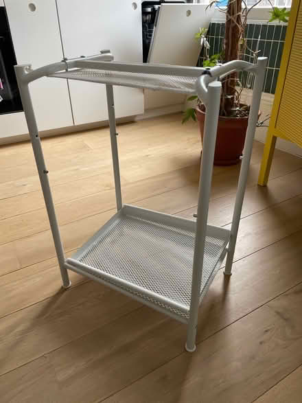 Photo of free Metal IKEA desk legs with basket (Hackney Downs E5) #2