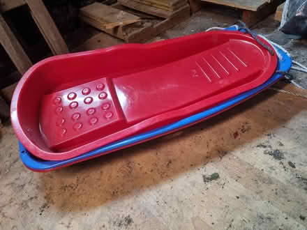 Photo of free 3 x plastic sledges (Norton Lees S8) #1