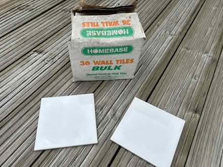 Photo of free Homebase white tiles 150 x 150mm (Tooting SW17) #1