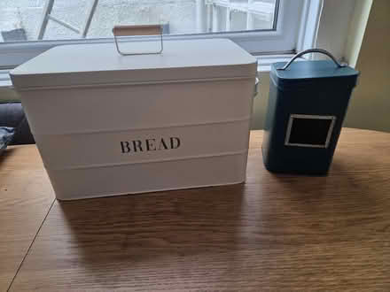Photo of free Bread bin and metal tin (Oldfield Park BA2) #1