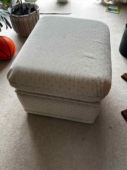 Photo of free Cream storage pouffe (Woodley RG5) #2