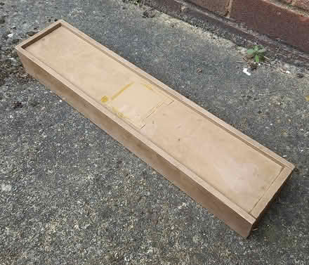 Photo of free 50cm wooden box with sliding lid (Central Letchworth) #1