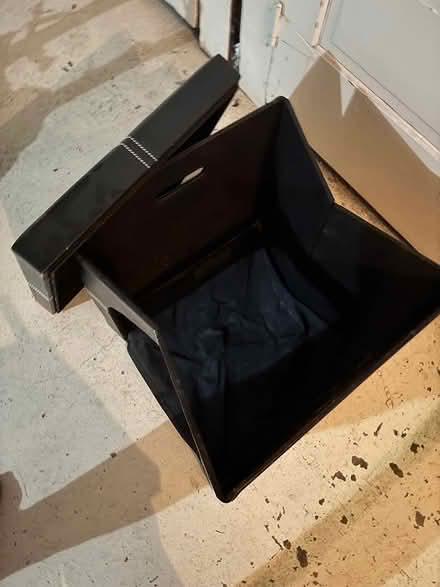 Photo of free Faux leather folding storage box (Chicago Edgewater) #3