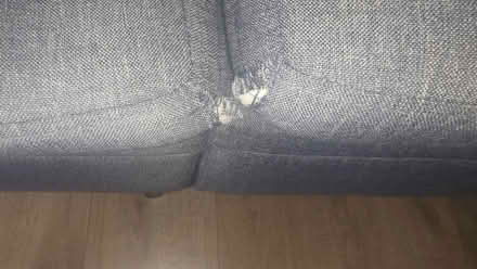 Photo of free Grey 3 seater sofa and foot stool (Morley LS27) #2