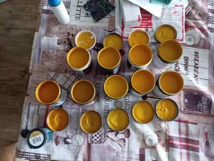 Photo of free Tins of yellow paints (West Oxfordshire OX29) #1