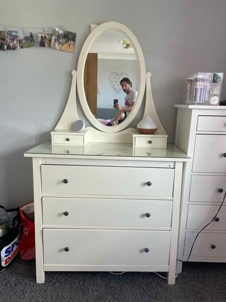 Photo of free Chest of drawers and mirror (Woodford, IG8) #1