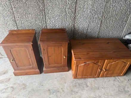 Photo of free Bedside units & pine storage & more (Kingswood BS15) #1