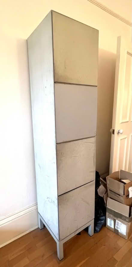 Photo of free Tall cupboard with glass shelves (Chalk Farm NW3) #1