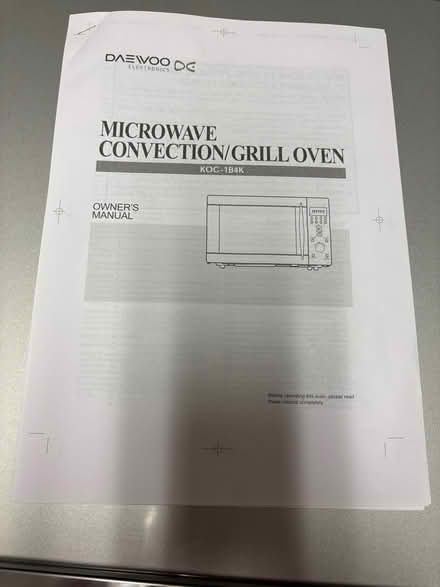 Photo of free Daewoo combination microwave oven (Bisley, surrey) #3