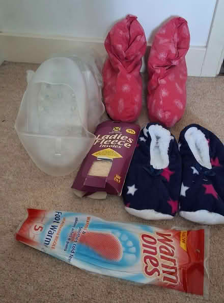 Photo of free Slippers, ice shoes, insoles (South Acton) #1