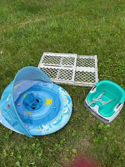 Photo of free Baby gate, booster seat, float (Ivy) #1