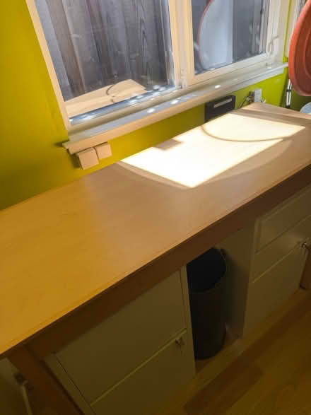 Photo of free Long blonde occasional table (Mill Valley) #2