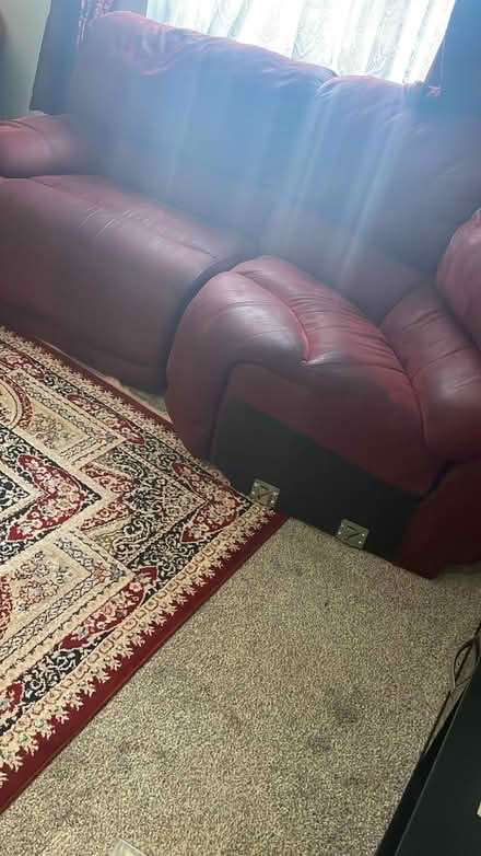 Photo of free Red 4 seater corner sofa with an incliner (West Drayton UB7) #3