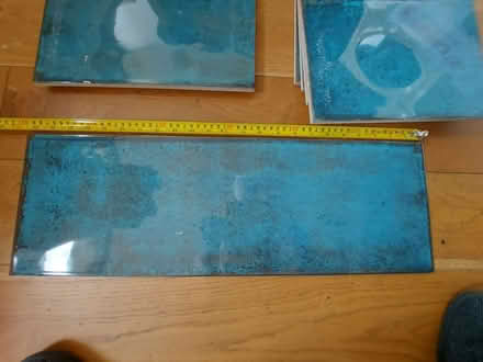 Photo of free 21 tiles mostly cut in half and dark grey grout (Cutteslowe OX2) #2
