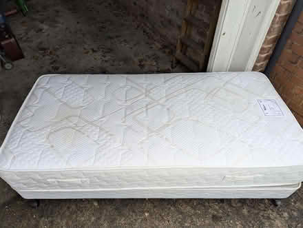 Photo of free Sealy single bed base and Relyon single mattress (Bents Green S11) #1
