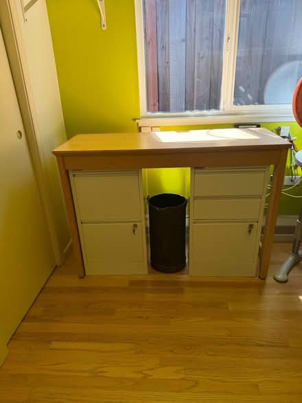 Photo of free Long blonde occasional table (Mill Valley) #1