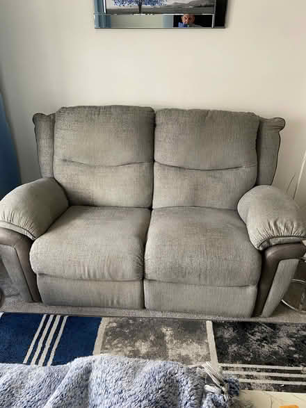 Photo of free Double gray fabric electric recliner (Adlington PR6) #1