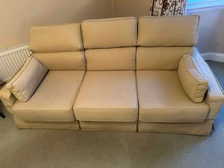 Photo of free Large three seater sofa (Burbage SK17) #2